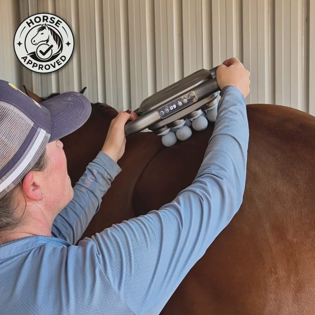 HorseHalo™ 8 Heads Red Light Massage Gun